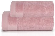 Set uterák a osuška Vito Ružový 50x90 + 70x140 cm – 550 gsm, mäkké bavlnené uteráky, reliéfna bordúra