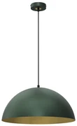 Závesné svietidlo Beta, 1x zlaté/zelené kovové tienidlo, (fi 45cm), gr/g