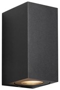 Nordlux - Vonkajšie nástenné svietidlo CANTO 2xGU10/28W/230V IP44 čierne