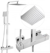 Sprchová súprava GABI s termostatickou batériou - 25x25 cm - chrómová