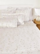 Posteľná plachta z bavlneného saténu so žakárovým vzorom Hurley