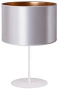 Duolla - Stolná lampa CANNES 1xE14/15W/230V pr. 20 cm strieborná/medená/biela