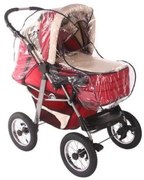 CARETERO Nepremokavá fólia na kočík - nastaviteľná rukoväť