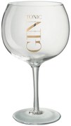 Pohárik so zlatým nápisom Gin Tonic - Ø12*22cm/880ml