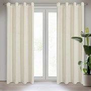 ZÁVES NA KRÚŽKOCH LIDIA 140X250 CM PRÍRODNÁ