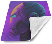 Sablio Deka pre bábätko Iron Man Helma na fialovej - 80x100 cm
