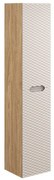 Vysoká závěsná koupelnová skříňka Ocean 2D dub olejovaný/béžová