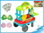 Mikro Trading Vozík ovoce/zelenina pojízdný 23x33x20cm s doplňky