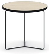 Okrúhly konferenčný stôl TENDER, priemer 50 cm, dub prírodný