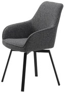 Unique-Furniture ALMA jedálenská stolička unique furniture sivá polyester 49590000