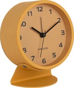 Karlsson Cool Retro budík KA6082YE – žltý 13 cm tichý sweep