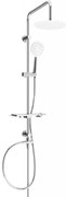 Mexen sprchový set T67 s hornou hlavicou 23cm, chróm/biela, 798676793-00