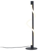 Moderná stolná lampa čierna vrátane LED s 3-stupňovým stmievaním - Twirl