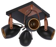 Bodové svietidlo ANICA 4xE14/40W/230V čierna/medená