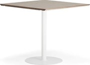 Barový stôl METRIC, rozširujúci diel, 1000x1000x900 mm, biela/orech