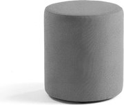 Taburet CASUAL, Ø 440 mm, látka CURA, šedá