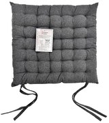 Poduška na stoličku SSE-JBT-1001 40x40 cm tmavosivá