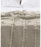 Béžový pléd 200x220 cm Trenza – Oyo Concept