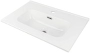 Deante Tubo, keramické umývadlo na zapustenie 600x385x160 mm, biela lesklá, DEA-CTU_6U6M