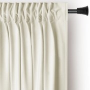 Krémovobiely zamatový dimout záves 140x270 cm Pleat – Restilo