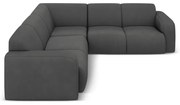 Tmavosivá rohová pohovka (variabilná/do L) Molino – Micadoni Home