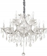 Závesné svietidlo Ideal Lux Napoleon SP12 cromo 167251 E14 12x40W 73cm chróm