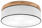 Brilagi - LED Stropné svietidlo BELLADONNA 3xE27/15W/230V pr. 50 cm biela/dub BG1364
