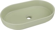 Comad Keramické umývadlo na dosku RIVER 2 OLIVE GREEN MATT, zelená
