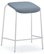 Stolička ATTEND, biela, modrošedá