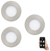 Eglo 900111-SADA 3x LED Stmievateľné kúpeľňové svietidlo FUEVA-Z 2,8W/230V IP44