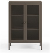 Sivá kovová skrinka 70x100x40 cm Fayna – Marckeric