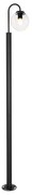 Moderná lampa čierna s plastom 200 cm IP44 - Sfera