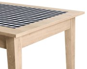 Obrus behúň šedá mriežka 35x115 sada