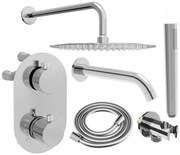 Mexen KAI - 3-výstupová podomietková sada 6v1, Chróm, SET77602-00