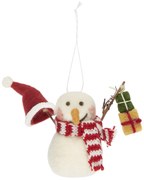 Ib Laursen Plstená ozdoba Snowman