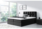 Jednolôžková posteľ boxspring Maddox (120x200) (ekokoža Soft 011 (čierna)). Vlastná spoľahlivá doprava až k Vám domov. 1058930