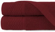 BAVLNENÝ UTERÁK SOLANO 30X50 CM BORDOVÁ