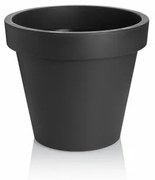PLASTKON Dekoratívny kvetináč Metro Twist'n'Roll 39 x 35,5 cm antracit, 39 cm