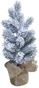 Zasnežený vianočný stromček v jute Fleur Fir Snow - 30cm