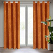 ZATEMŇOVACÍ ZÁVES NA KRÚŽKOCH RIA 140X250 CM ORANŽOVÁ