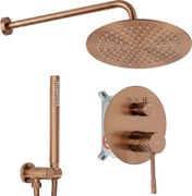 Rea Lungo Diamond, podomietková sprchová súprava + BOX, medená matná, REA-P5697