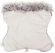 PreHouse Rukávnik na kočík s kožušinou Clasic - béžový