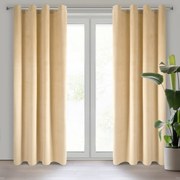 ZATEMŇOVACÍ ZÁVES NA KRÚŽKOCH PIERRE 140X250 CM BÉŽOVÁ