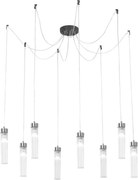 Kolarz 6009.30860 - Luster na lanku RAGGIO 8xE14/25W/230V pavúk matný chróm