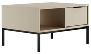 Konferenční stolek Austin 80 cm kašmír/černá