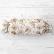 Biante Vankúš valec bonbon Sandra SA-518 Jesenné púpavy na bielom 15x40 cm