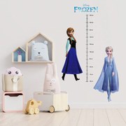 PIPPER. Samolepka na stenu "Detský meter - Elsa a Anna"