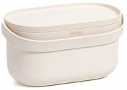 Plastia Nádoba na bioodpad s rámčekom a vreckami, béžová, 3,1 l