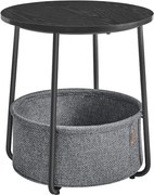 Príručný stolík čierny AKF-E1023 BK