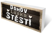 Nekupto Dřevěné špalíčky Domov, láska, štěstí .Sladký domov